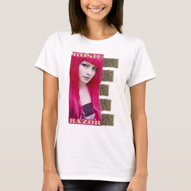 Rosie Razor fashion scene model girls T-Shirt (Front)