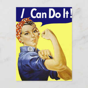 Rosie Riveter - I Can Do It Glenn Beck Poster Postcard