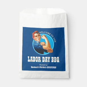 Rosie Riveter LABOR DAY BBQ Favour Bags