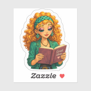 Rosie Says Hi! Cute Kawaii Sticker
