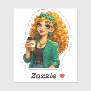 Rosie Says Hi! Cute Kawaii Sticker
