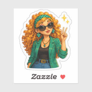 Rosie Says Hi! Cute Kawaii Sticker
