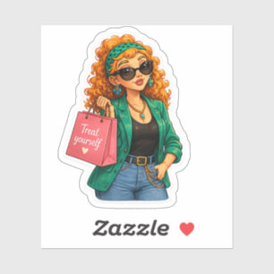 Rosie Says Hi! Cute Kawaii Sticker