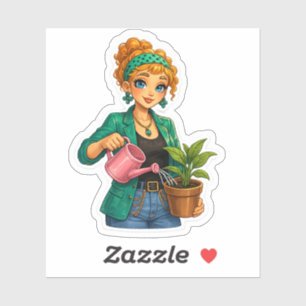 Rosie Says Hi! Cute Kawaii Sticker