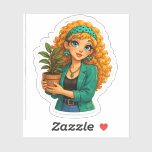 Rosie Says Hi! Cute Kawaii Sticker