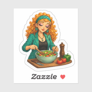 Rosie Says Hi! Cute Kawaii Sticker