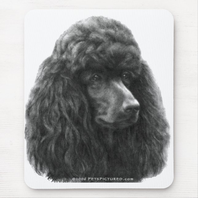 Rosie, Standard Poodle Mouse Mat (Front)