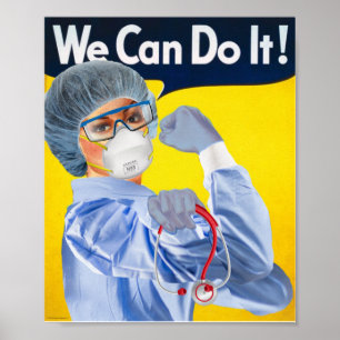 Rosie the Medical Professional Poster Print