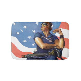 Rosie the Riveter Bath Mat