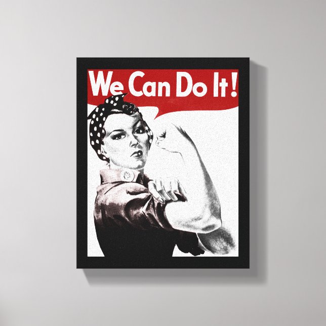 Rosie the Riveter Canvas Print (Front)
