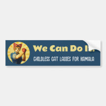 Rosie The Riveter Cat Ladies For Kamala Harris