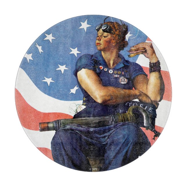 "Rosie the Riveter" Cutting Board (Front)