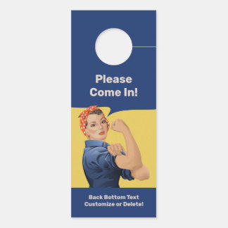 Rosie the Riveter Door Hanger