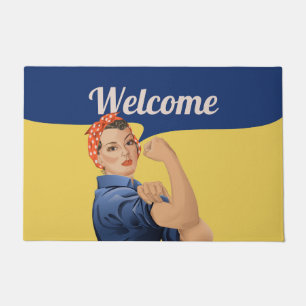 Rosie the Riveter Doormat