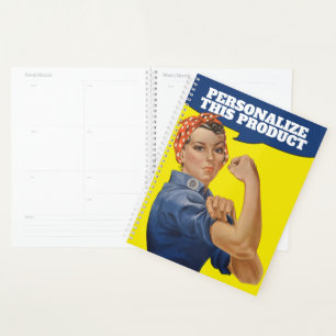 Rosie the Riveter easy to personalise Planner