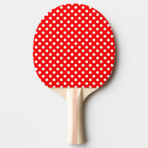 Rosie The Riveter Fashion Style Retro Polka Dots Ping Pong Paddle