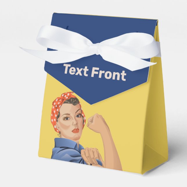 Rosie the Riveter Favour Box (Front Side)