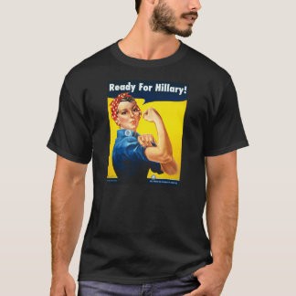 Rosie the Riveter for Hillary Men's Black T-Shirt