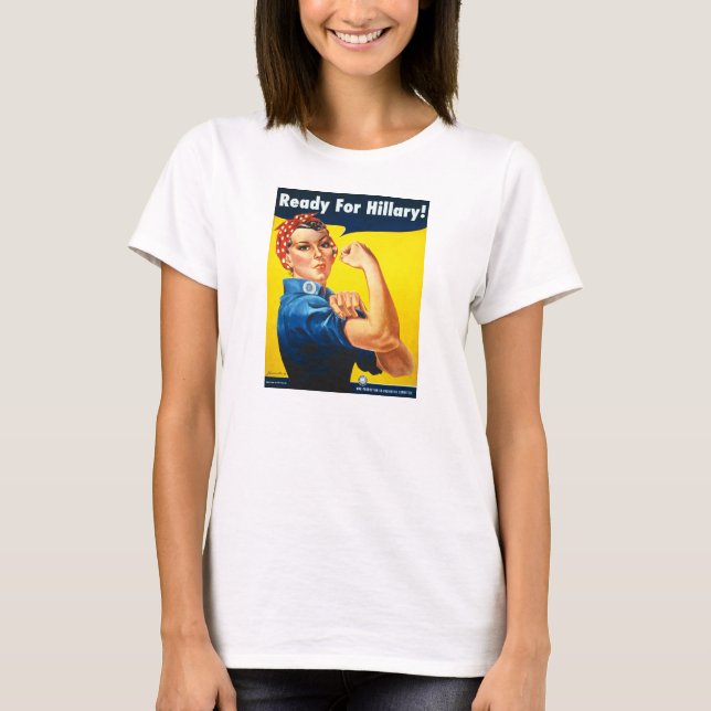 Rosie the Riveter for Hillary Women's T-Shirt (Front)