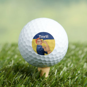 Rosie the Riveter Golf Balls