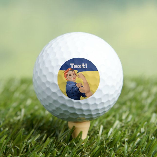 Rosie the Riveter Golf Balls (Insitu Tee)