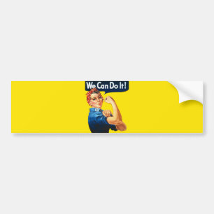 Rosie the Riveter (Iconic Poster) (We Can Do It!) Bumper Sticker