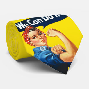 Rosie the Riveter (Iconic Poster) (We Can Do It!) Tie