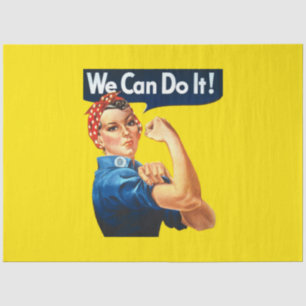 Rosie the Riveter (Iconic Poster) (We Can Do It!) Tissue Paper