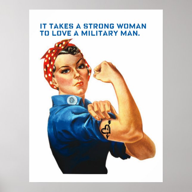 ROSIE THE RIVETER - "It takes a strong woman..." Poster (Front)