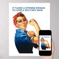 ROSIE THE RIVETER - It takes a strong woman Poster