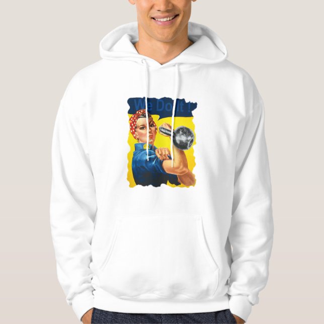 Rosie the Riveter Kettlebell Hoodie (Front)