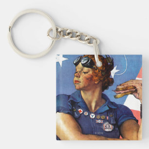 Rosie the Riveter Key Ring