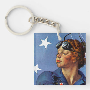 "Rosie the Riveter" Key Ring
