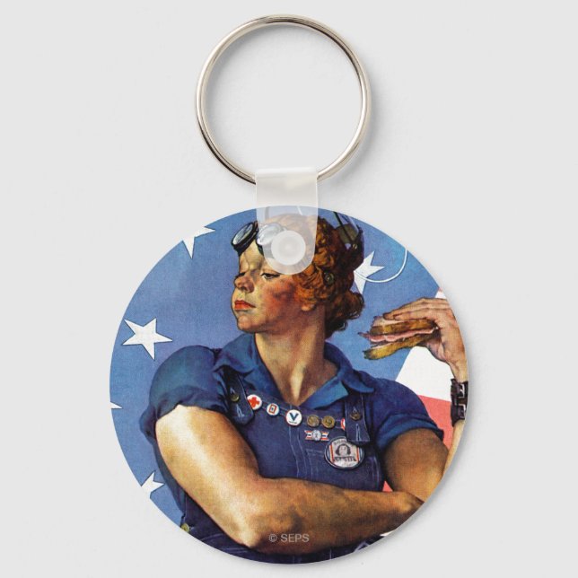 Rosie the Riveter Key Ring (Front)
