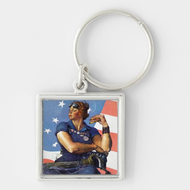 Rosie the Riveter Key Ring (Front)