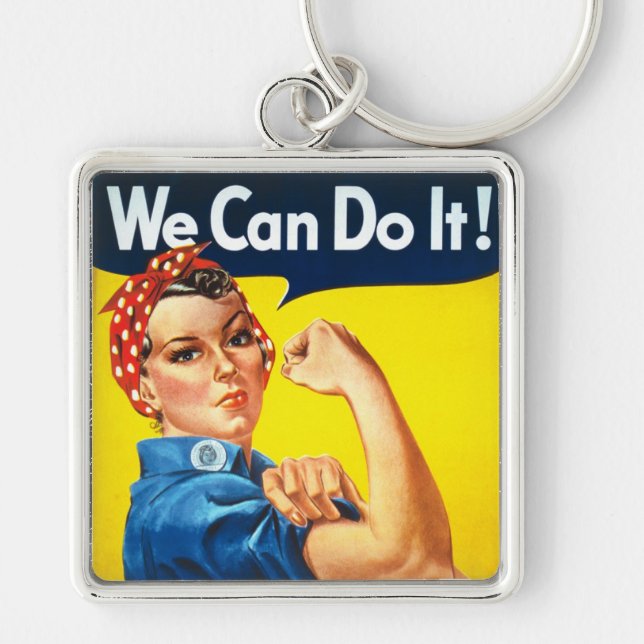 Rosie The Riveter Key Ring (Front)