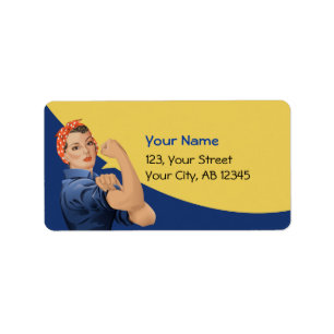 Rosie the Riveter Label