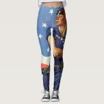 Rosie the Riveter leggings<br><div class="desc">One of the most iconic WWII illustrations of all time!</div>