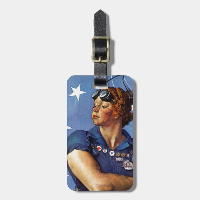 "Rosie the Riveter" Luggage Tag (Front Vertical)