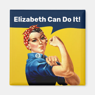 Rosie the Riveter Magnet Personalize