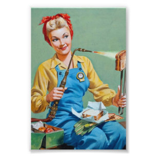 Rosie the Riveter Makes Toasted Cheese Photo Print