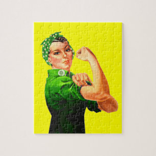 Rosie The Riveter - Military Support Jigsaw Puzzle