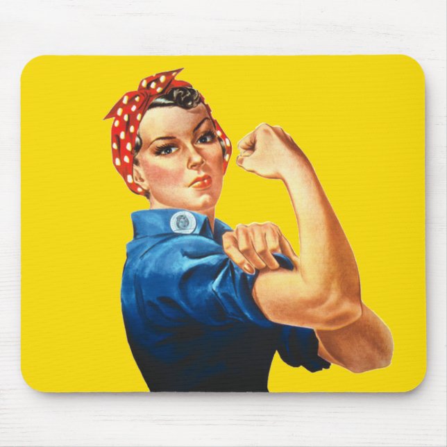 Rosie the Riveter Mouse Mat (Front)