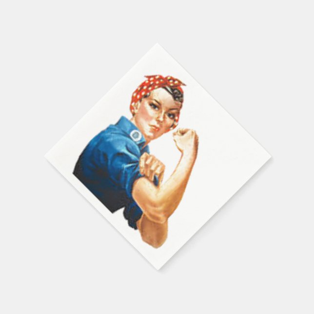 Rosie the Riveter Napkin (Corner)