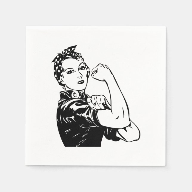 Rosie the Riveter Napkin (Front)