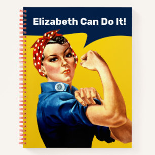 Rosie the Riveter Notebook Personalise