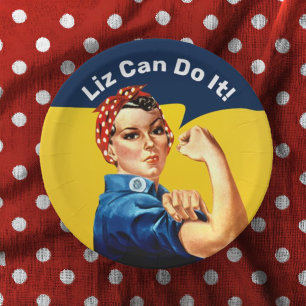 Rosie the Riveter   Paper Plate   Personalise