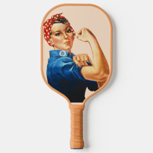 Rosie the Riveter Pickleball Paddle