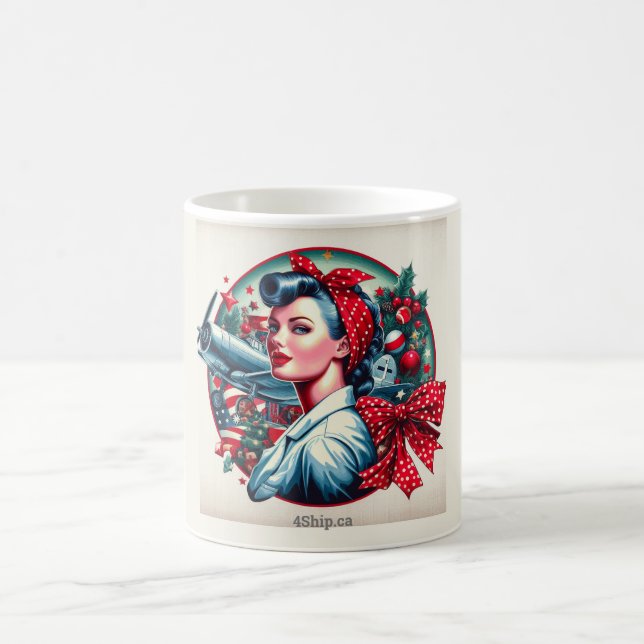 Rosie the Riveter Pin-up Girl Mug (Center)