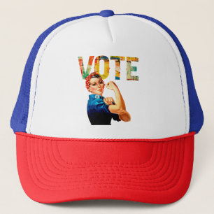 Rosie the Riveter Political Vote Trucker Hat